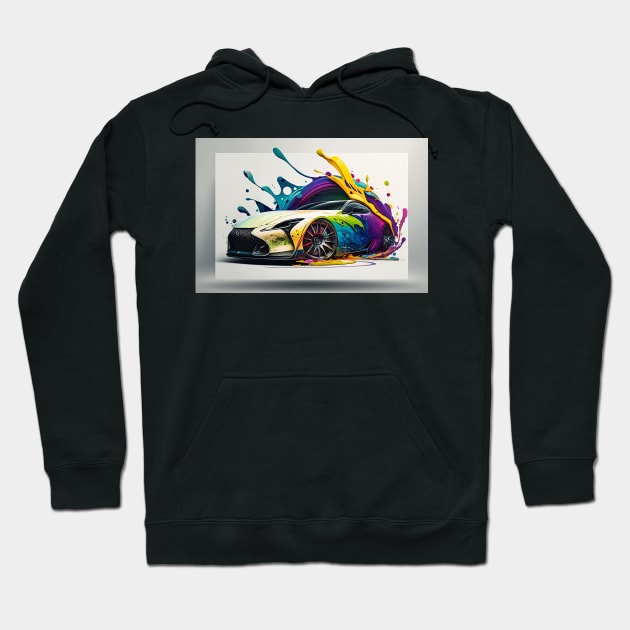 Exotic Car - LC 500 Hoodie by PixelPusherArt